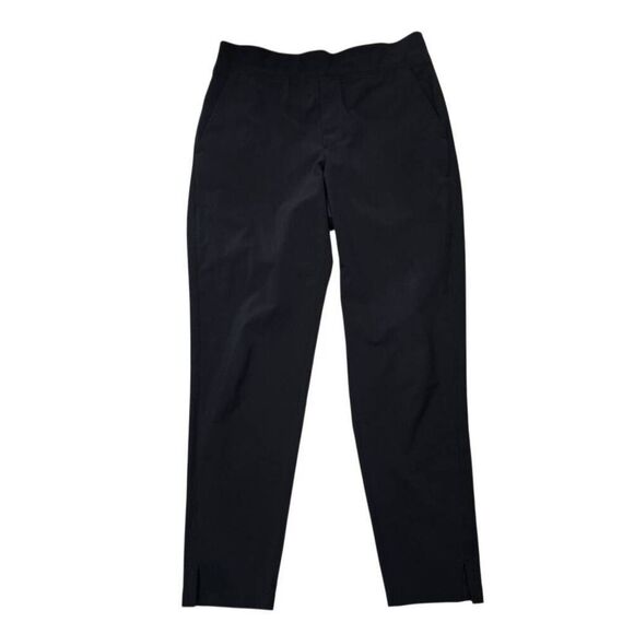 Athleta Brooklyn Ankle Pants Women's 4 Black Slash Pockets Pull On Chic Preppy - Picture 1 of 7